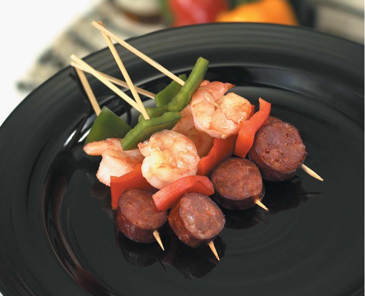 SHRIMP & ANDOUILLE SAUSAGE KABOB