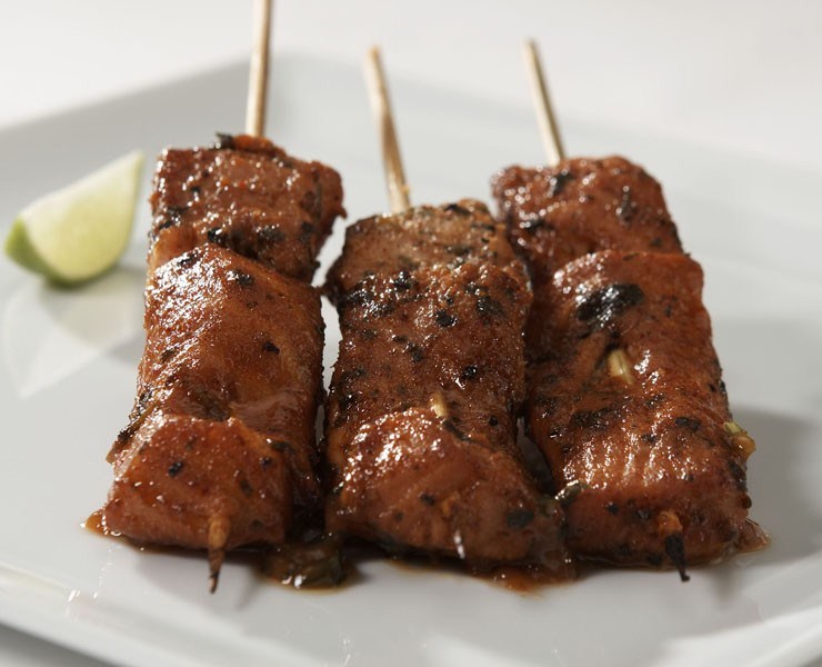 Chili-Lime Salmon Satay