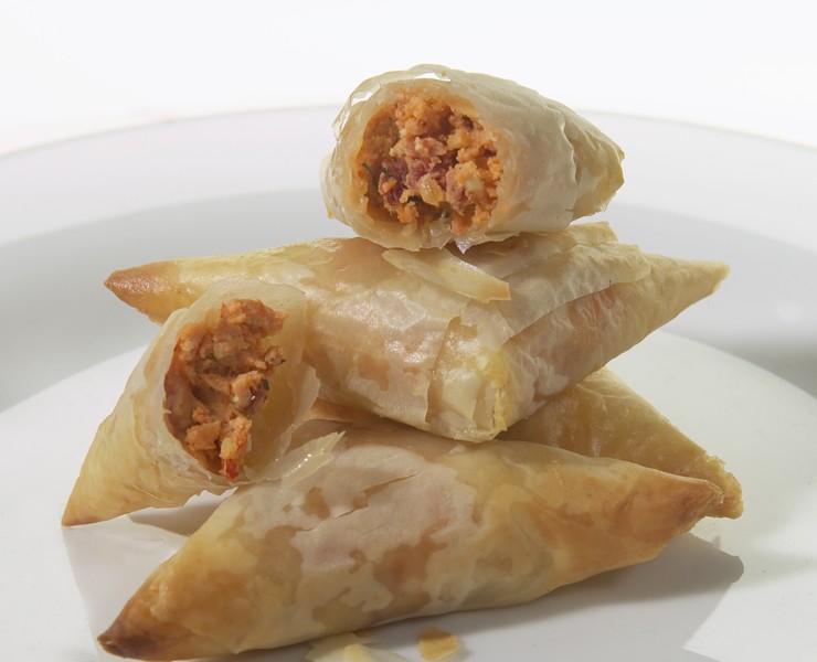 FETA CHEESE & SUNDRIED TOMATOES IN PHYLLO