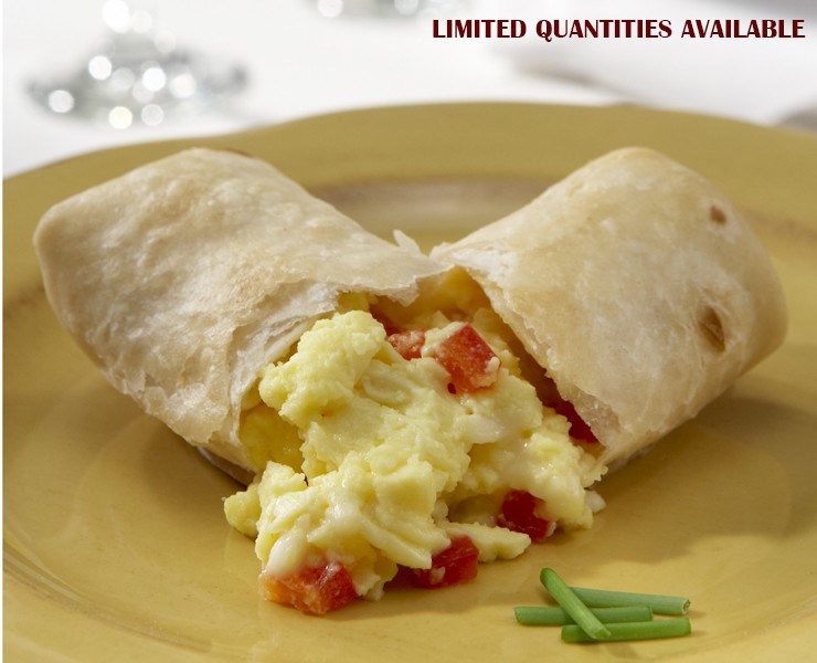 BREAKFAST BURRITO: PEPPER & CHEESE