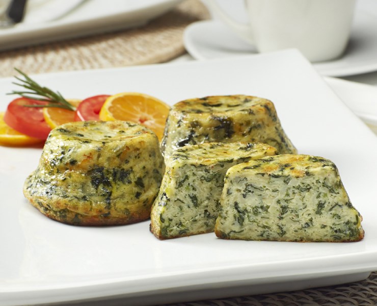 CRUSTLESS QUICHE: SPINACH & SWISS